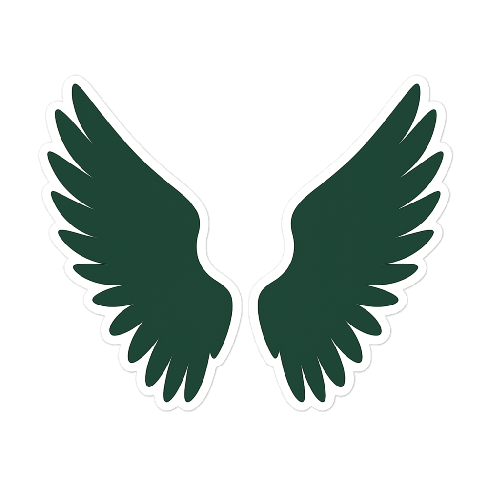 Ares Green Wing Sticker